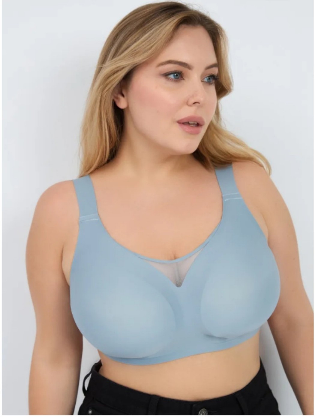 Women Plus Size Push up Bra Wireless Supportive Comfort Shaping Bra